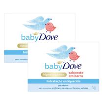 Kit 2 Sabonete em Barra Dove Baby Hidratação Enriquecida 75g