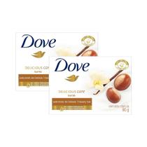 Kit 2 Sabonete em Barra Dove Delicious Care Karité 90g