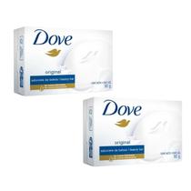 Kit 2 Sabonete Em Barra Dove Original 90 Gramas Kit 2 Sabonete Em Barra Dove Original 90 Gramas