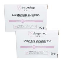 KIT 2 Sabonete em Barra Glicerina Alergoshop 90g