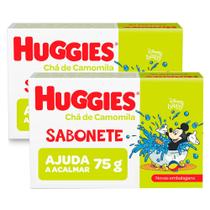 Kit 2 Sabonete em Barra Huggies Hora de Sonhar para bebê 75g