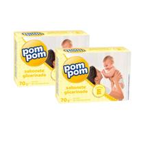 Kit 2 Sabonete em Barra Pom Pom Glicerina 70g