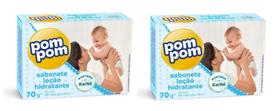 Kit 2 Sabonete Em Barra Pom Pom Hidratante 70g - Pom Pom