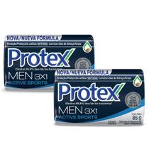 Kit 2 Sabonete em Barra Protex Men Sport 85g Kit 2 Sabonete em Barra Protex Men Sport 85g