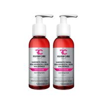 Kit 2 Sabonete Facial Review Care Rosa Mosqueta e Ácido Hialurônico Restauração 120ml Kit 2 Sabonete Facial Review Care Rosa Mosqueta e Ácido Hialurônico Restauração 120ml