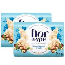 Kit 2 Sabonete Flor De Ypê Rosas Brancas e Avelã 85g
