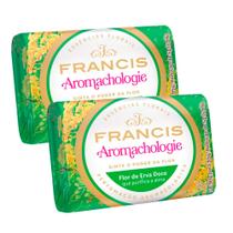 Kit 2 Sabonete Francis Aromachologie Flor de Erva Doce 85g
