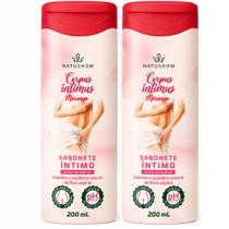 Kit 2 Sabonete Intimo Corpus Íntimos De Morango 200ml Natushow Kit 2 Sabonete Intimo Corpus Íntimos De Morango 200ml Natushow