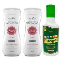Kit 2 Sabonete Íntimo Líquido Sensação Aroeira + 1 Gel de Massagem Fitogel