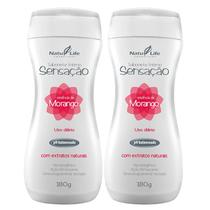 Kit 2 Sabonete Íntimo Líquido Sensação Morango