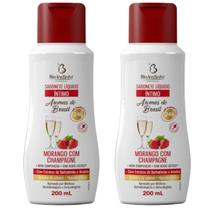 Kit 2 Sabonete Íntimo Morango Champagne 200Ml - Bio Instinto Kit 2 Sabonete Íntimo Morango Champagne 200Ml - Bio Instinto