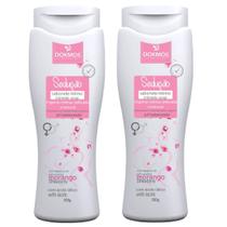 Kit 2 Sabonete Íntimo Sedução Morango 190ml Dokmos Kit 2 Sabonete Íntimo Sedução Morango 190ml Dokmos