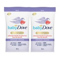 Kit 2 Sabonete Líquido Baby Dove Hora de Dormir Refil 180ml