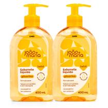 Kit 2 Sabonete Líquido Bebê João e Maria Glicerina 400ml
