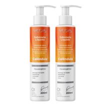 Kit 2 Sabonete Líquido Calêndula Hipoalergênico 200Ml -Vedis
