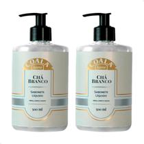 Kit 2 Sabonete Líquido Coala Home Chá Branco 500ml. Ação Imediata, Limpa e Perfuma