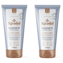 Kit 2 Sabonete Líquido Facial Hydra Care Vegan Agradal 150ml