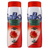 Kit 2 Sabonete Líquido Feminino Melancia Ice Aroeira E Malva Kit 2 Sabonete Líquido Feminino Melancia Ice Aroeira E Malva