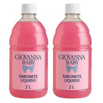Kit 2 Sabonete liquido Fix Fragrancia Geovana Baby 2L cada Perfume Duradouro