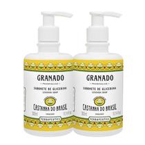 Kit 2 Sabonete Líquido Granado Castanha Brasil Mãos Corpo Terrapeutics 300ml Kit 2 Sabonete Líquido Granado Castanha Brasil Mãos Corpo Terrapeutics 300ml