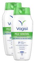 kit 2 Sabonete Líquido Íntimo Feminino Vagisil Pele Sensível 354ml kit 2 Sabonete Líquido Íntimo Feminino Vagisil Pele Sensível 354ml