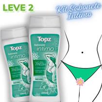 Kit 2 Sabonete Líquido Intimo Topz Natural Fresh - (Feminino,Masculino,Unissex) 200ml (02 unidades)