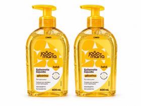 Kit 2 Sabonete Líquido João E Maria Bebê 400ml Glicerina Kit 2 Sabonete Líquido João E Maria Bebê 400ml Glicerina