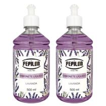 Kit 2 Sabonete Líquido Lavanda Corpo e Mãos 500Ml - Pepilon