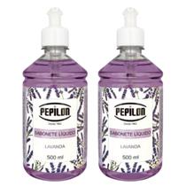 Kit 2 Sabonete Líquido Lavanda Corpo e Mãos 500Ml - Pepilon