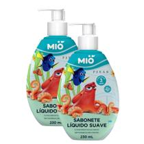 Kit 2 Sabonete Líquido Mió Pixar Nemo Suave 230ml