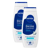 Kit 2 Sabonete Líquido Nivea Derma Control Defende Suave 250ml Kit 2 Sabonete Líquido Nivea Derma Control Defende Suave 250ml