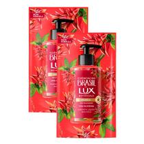 Kit 2 Sabonete Líquido para Mãos Lux Essências do Brasil Bromélia Refil 240ml