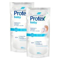Kit 2 Sabonete Líquido Protex Baby Proteção Delicada Refil 380ml
