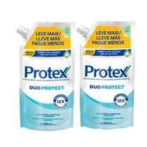 Kit 2 Sabonete Líquido Protex Duo Protect Refil 500ml Leve Mais Por Menos