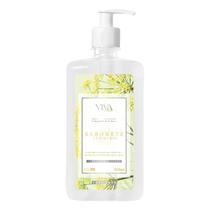 Kit 2 sabonete liquido vegano com glicerina vegetal premium viva intense floral erva-doce qualycare