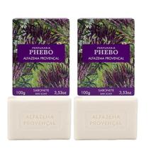 Kit 2 Sabonete Phebo Alfazema Provençal em Barra Cremoso 100g Kit 2 Sabonete Phebo Alfazema Provençal em Barra Cremoso 100g