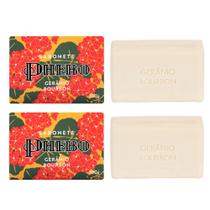 Kit 2 Sabonete Phebo Granado Gerânio Bourbon Glicerina Vegetal Natural em Barra 100g