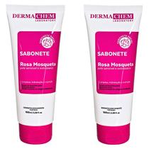 Kit 2 Sabonete Rosa Mosqueta Pele Extrasseca Dermachem 100ml Kit 2 Sabonete Rosa Mosqueta Pele Extrasseca Dermachem 100ml