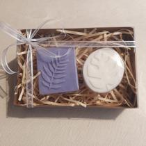 Kit 2 Sabonete Vegetal Lavanda Karité AloeVera Presente 180g