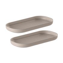 Kit 2 Saboneteira Bandeja Base Organizadora Banheiro Ou