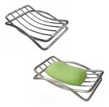 Kit 2 Saboneteira Pia Aço Banheiro Lavabo Suporte Sabonete 316
