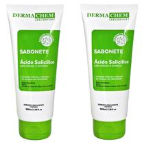 Kit 2 Sabonetes Ácido Salicílico Pele Oleosa Dermachem 100ml