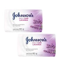 Kit 2 Sabonetes Barra Johnson's Lavanda 80g Kit 2 Sabonetes Barra Johnson's Lavanda 80g