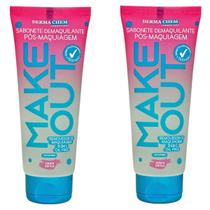 Kit 2 Sabonetes Demaquilantes Pós Make Out Dermachem 100ml