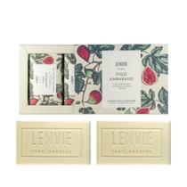 Kit 2 Sabonetes em Barra Figo Ambarado 150g Lenvie Kit 2 Sabonetes em Barra Figo Ambarado 150g Lenvie