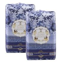 KIT 2 Sabonetes em Barra Flores Brancas Madressenza 180g