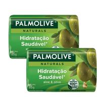 Kit 2 Sabonetes em Barra Palmolive Naturals Hidratação Saudável 85g Kit 2 Sabonetes em Barra Palmolive Naturals Hidratação Saudável 85g