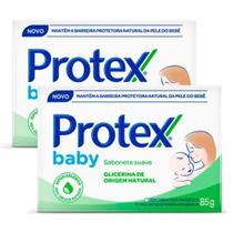 kit 2 Sabonetes em Barra Protex Baby Glicerina 85g