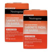 Kit 2 Sabonetes Facial Neutrogena Deep Clean 80g