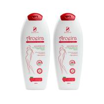 Kit 2 Sabonetes Íntimos BioSeiva Aroeira com Morango 220mL pH Balanceado, Aloe Vera e Menta